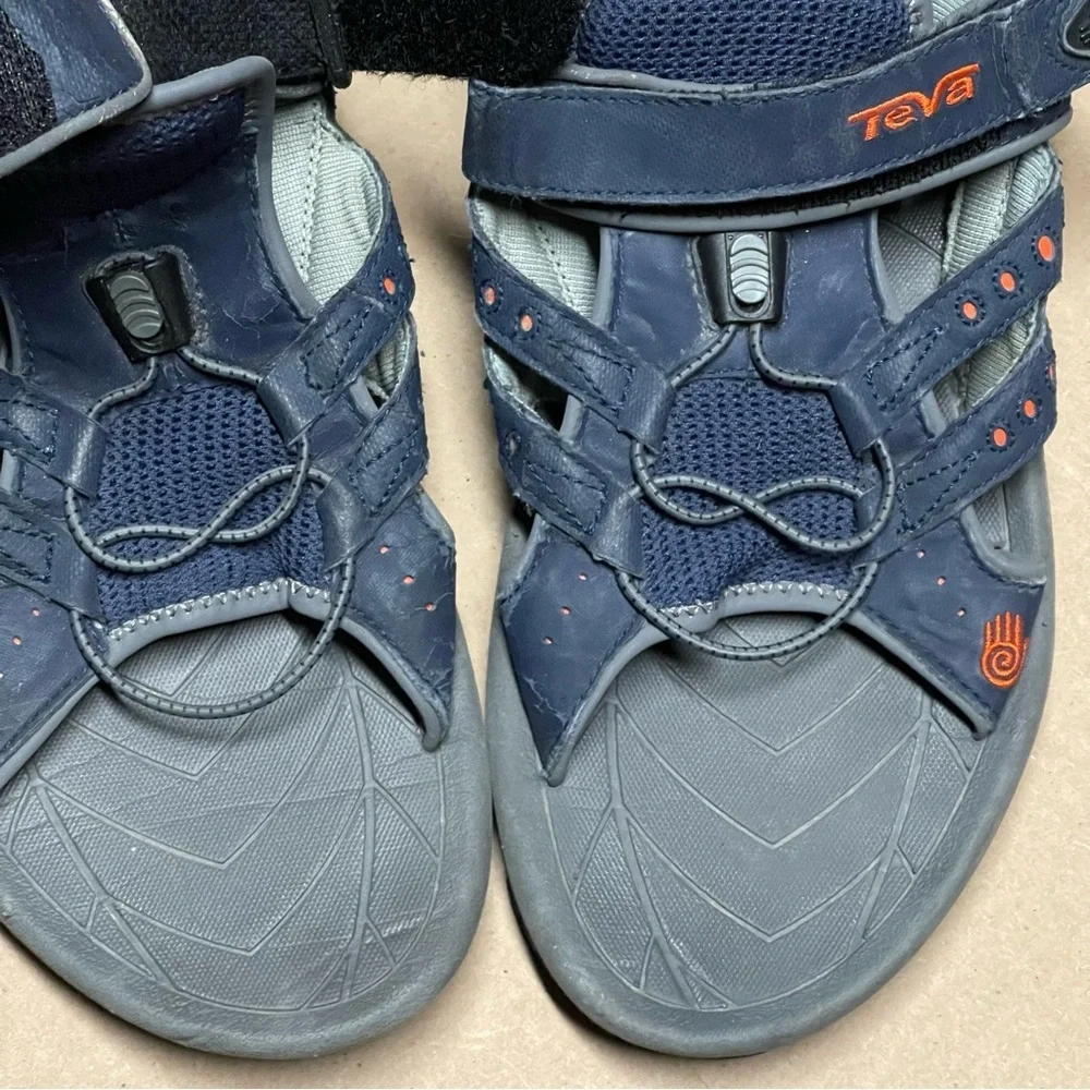 Men’s Teva Sport Sandals S/N 6735 Size 10 / EU 43 Navy Blue/Orange